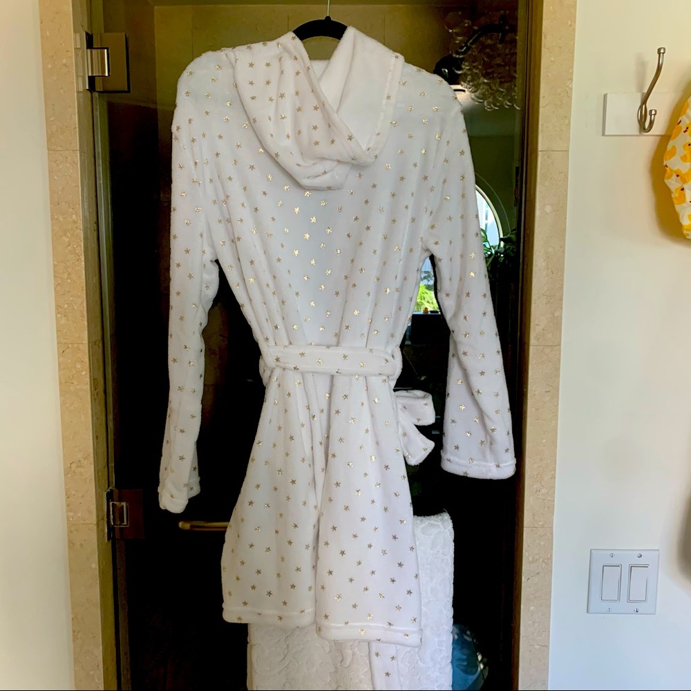 Star Plush White Robe